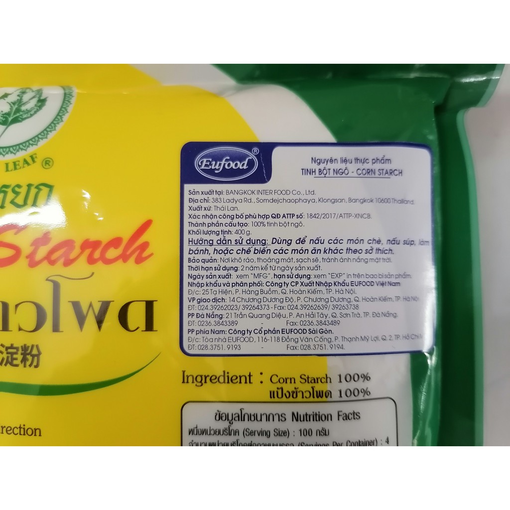 TINH BỘT BẮP   JADE LEAF Corn Starch