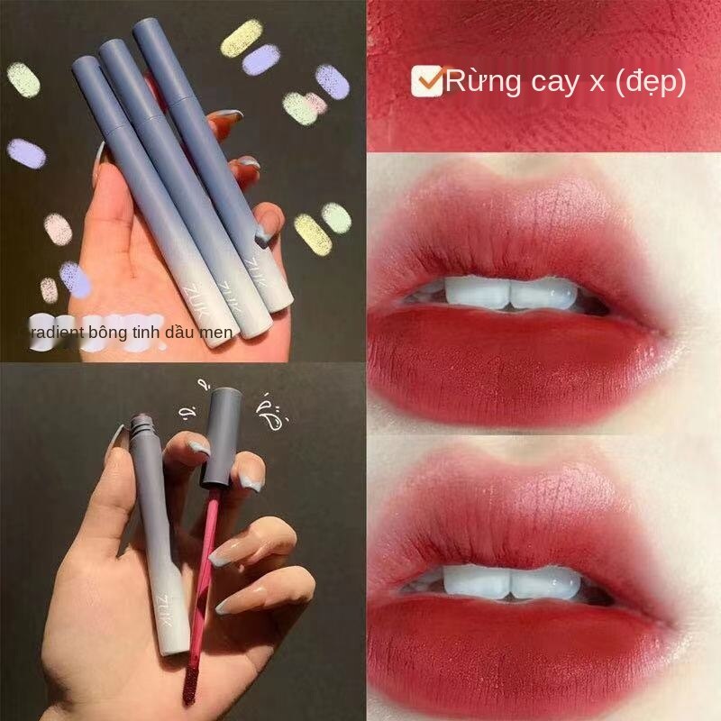 Matte lip glaze, matte, waterproof and non-fading, light white, students, cheap lipsticks, women, party and dating work can be used