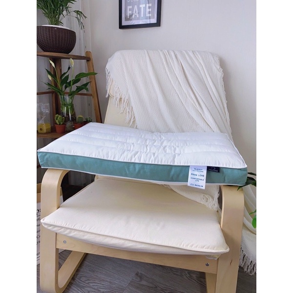 2 Gối Đầu chống mỏi vai gáy, giúp ngủ ngon độ cao vừa phải kích thước 48x74