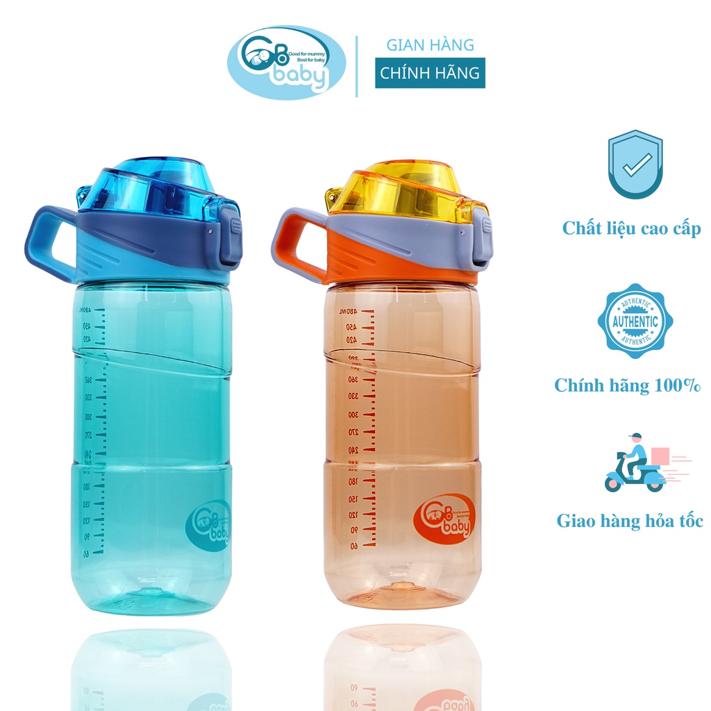 [Gb-Baby Chính Hãng]Bình nước bình uống nước Tritan GB Baby 480ml dùng đi học đi làm tập thể dục dành cho đối tượng từ 6