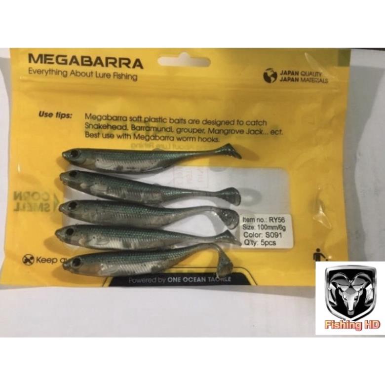 Mồi mềm Megabarra Lure Fishing 3 màu- phạm phương