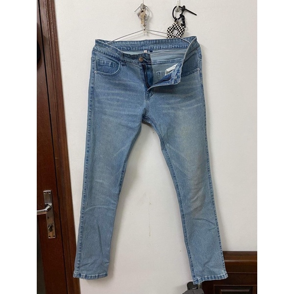 QUẦN DENIM NAM BÒ SỮA SIZE 32 - MỚI 100%