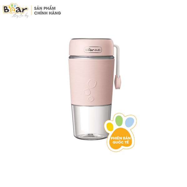 Cốc xay mini cầm tay Bear LLJ-B03C1 300ml lưỡi dao kép tích hợp pin sạc dung lượng cao- Ròm Gia Dụng Chính Hãng