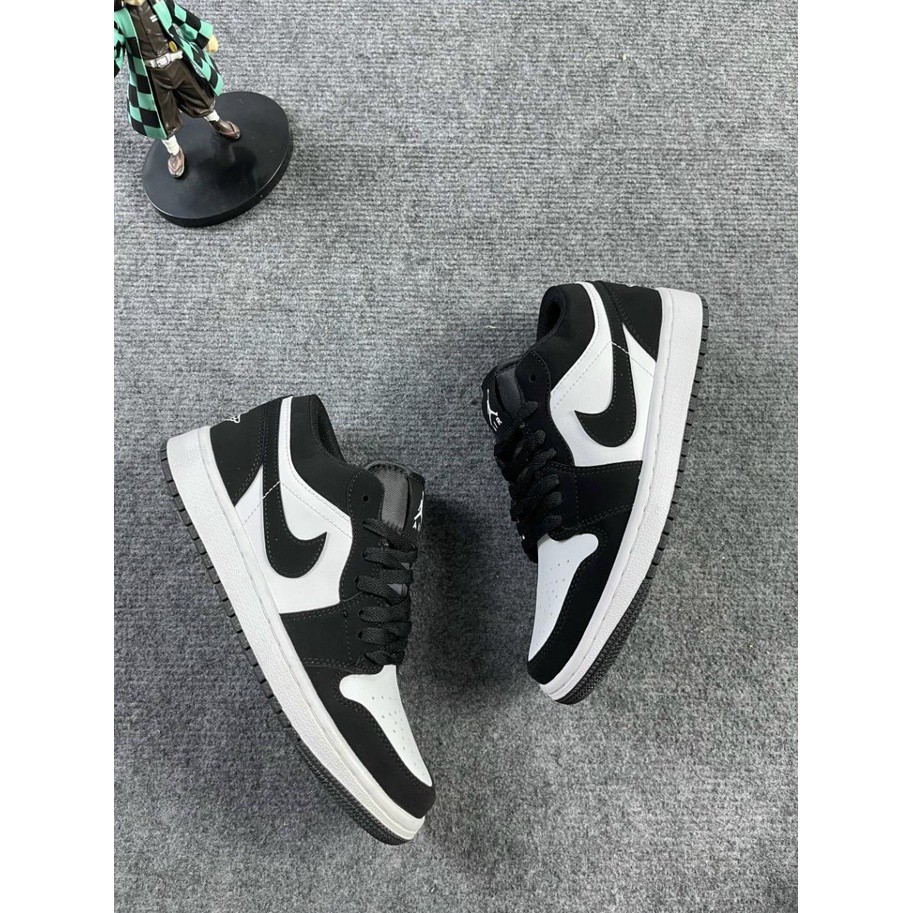 (surucara)Giày JORDAN 1 Low đen trắng , Giày Sneaker 𝐉𝐎𝐃𝐀𝐍 1 Panda THẤP CỔ Màu Đen Trắng