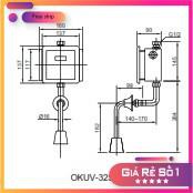 Van xả tiểu cảm ứng INAX OKUV-32SM CHÍNH HÃNG BẢO HÀNH 2 NĂM