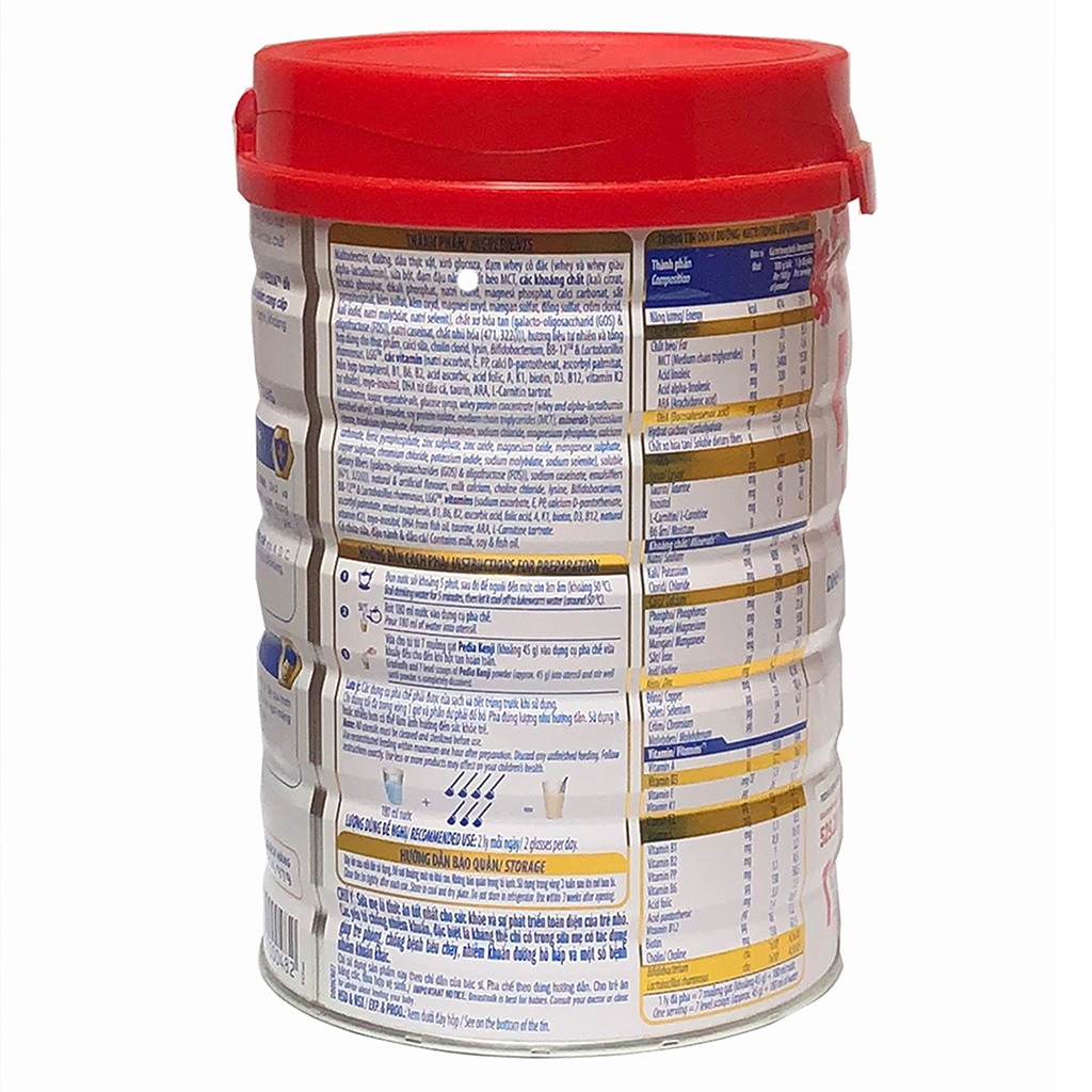 Sữa bột Vinamilk pedia kenji dinh dưỡng cho trẻ biếng ăn, suy dinh dưỡng số 1+ hộp 850g
