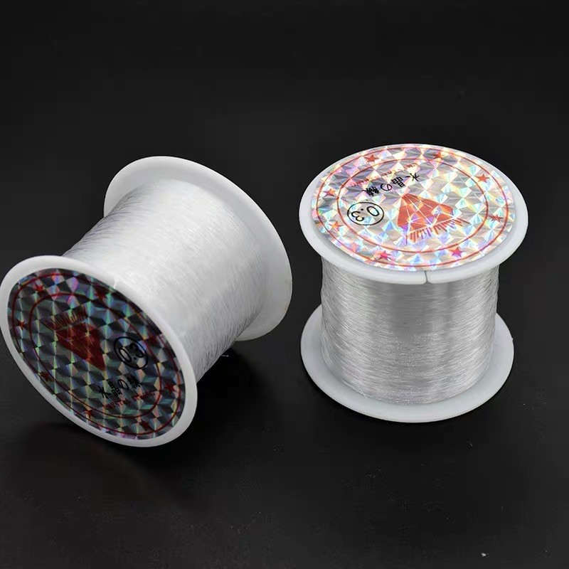 Cuộn dây chỉ tơ co giãn xỏ chuỗi vòng tay