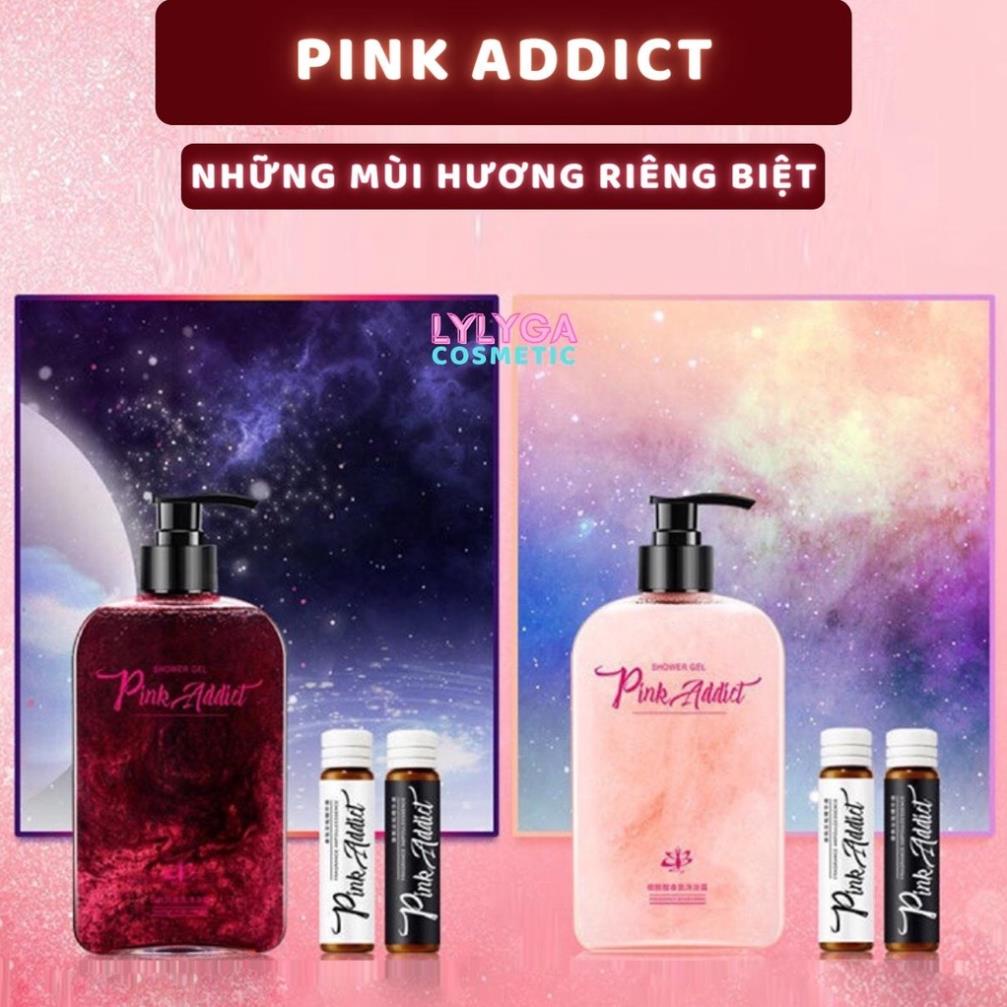 Sữa tắm nước hoa PiNK ADDICT 420ML DIY tự pha Hương thơm quyến rũ và bí ẩn Lưu hương lâu dưỡng ẩm sáng da mờ thâm