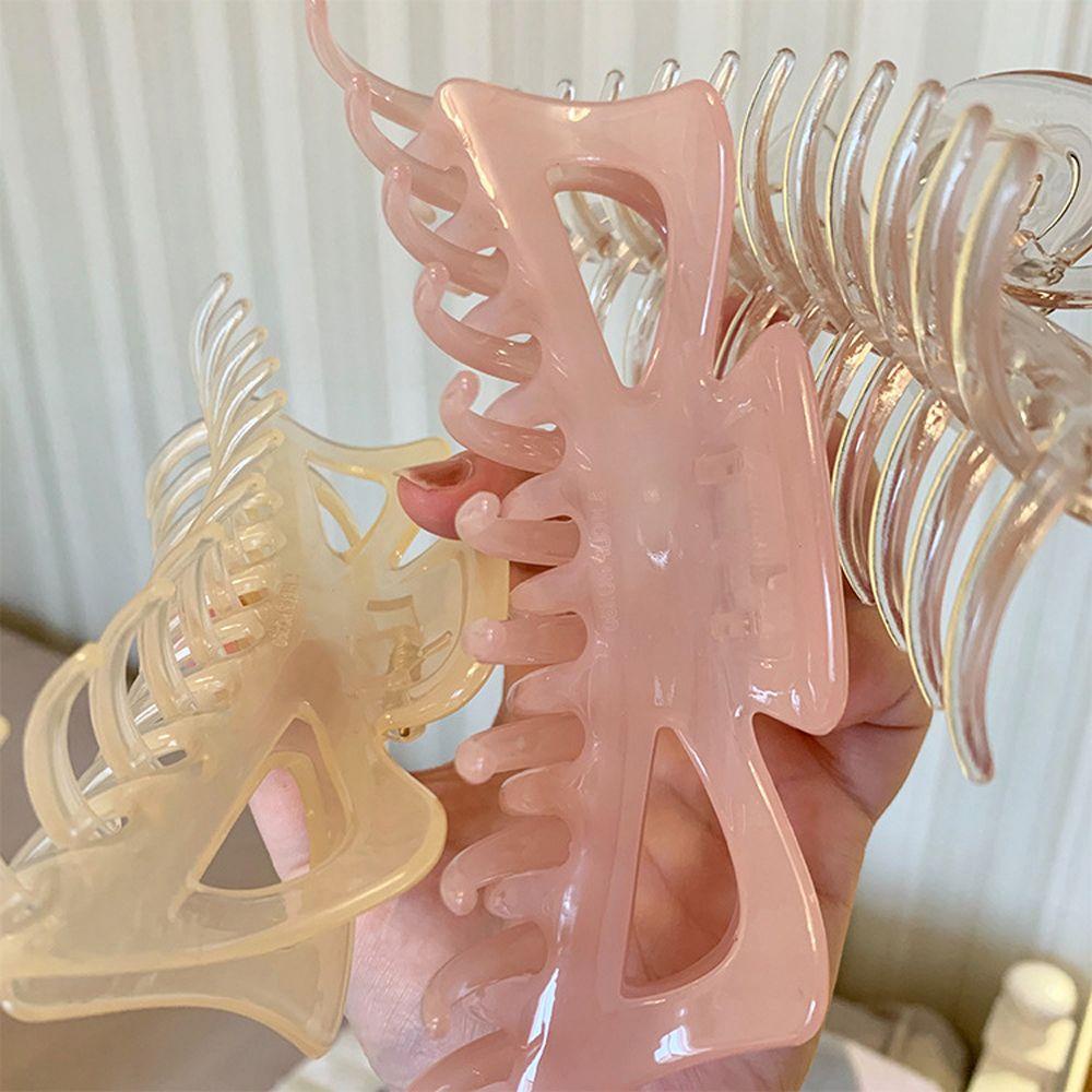 Kẹp Tóc Đuôi Ngựa Trong Suốt Phong Cách Hàn Quốc Ngọt Ngào Cho Nữ