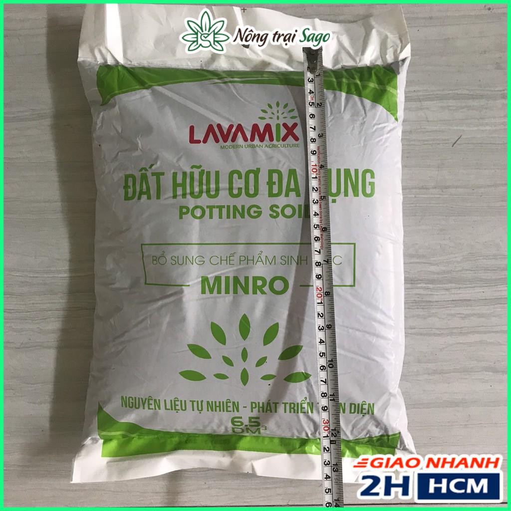 Đất Trồng Cây, Trồng Rau, Hoa Kiểng Lavamix (Túi 6.5dm) Trộn Sẵn Phân Hữu Cơ, Tơi Xốp - Nông Trại Sago