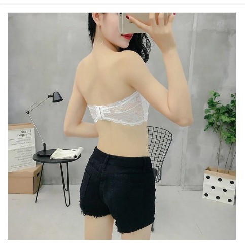 ÁO BRA KHÔNG DÂY VIỀN REN CÚP NGỰC CÁ TÍNH THỜI TRANG