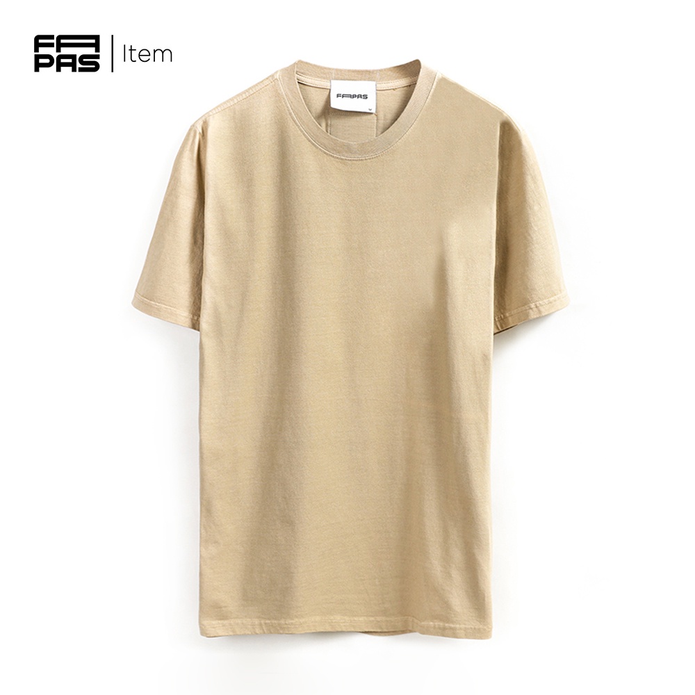 Áo Thun Nam Trơn SS2 Vải Cotton Dày Dặn Màu Sắc Trung Tính Đính Tag Da Xịn Form Rộng - FAPAS