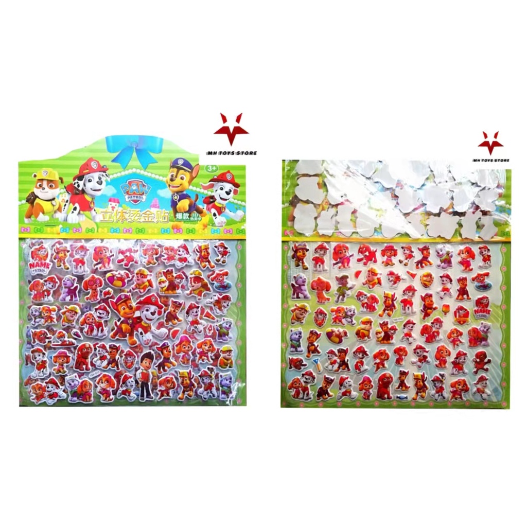 Hình dán stickers Hello Kitty nổi 3D- 2 in 1 trên 100 hình