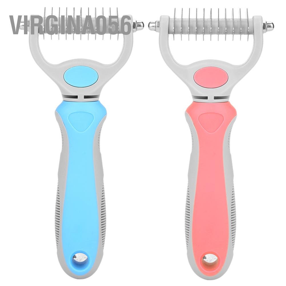 Lược chải lông hai mặt bằng thép không gỉ cho thú cưng tiện dụng