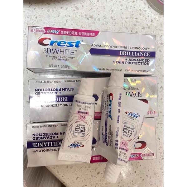 Set kem đánh răng Crest Tmall sale( 3 lớn 2 nhỏ)
