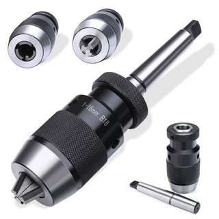 Đầu Kẹp Mũi Khoan B18 1-16mm + MT2-B18 Arbor Cho Máy Tiện MK2