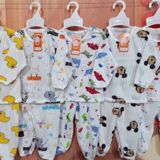 Bộ cotton giấy dài tay cho bé 5-15kg