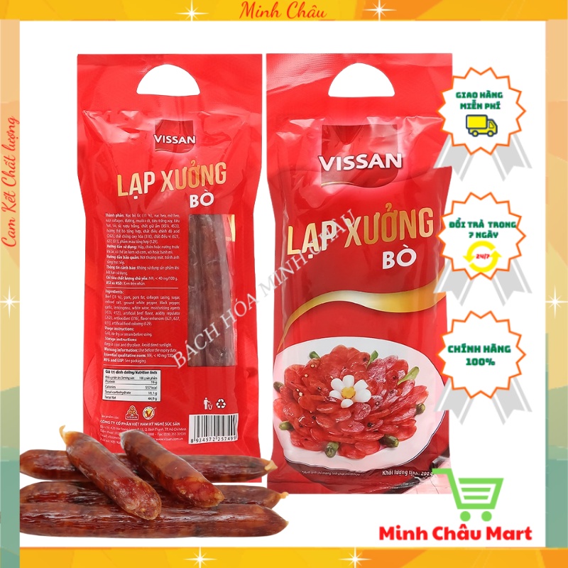 Lạp Xưởng Mai Quế Lộ Vissan 200g Thơm Ngon