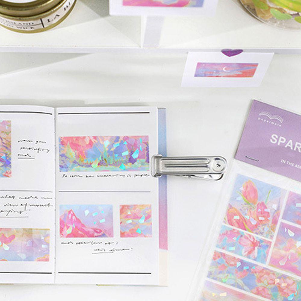 Giấy Dán Trang Trí Sổ Lưu Niệm Hình Khu Rừng Xanh Lấp Lánh