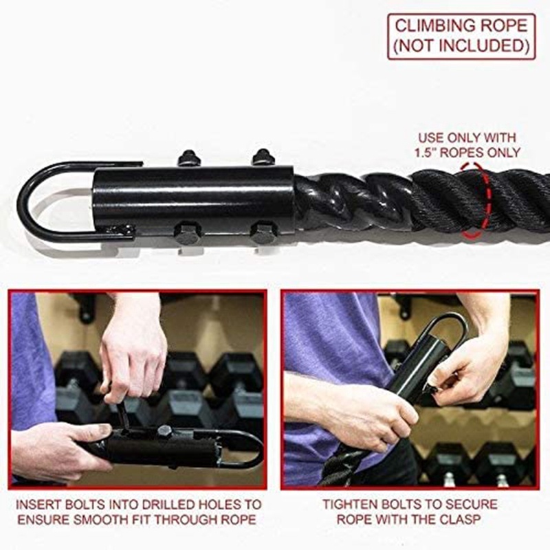 Bộ 2 Móc Dây Thừng 1.5 Inch Hỗ Trợ Tập Gym / Leo Núi