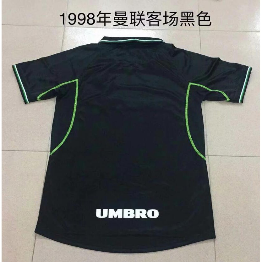 Bộ Quần Áo Bóng Đá Dài Tay Màu Đỏ Đội Tuyển Manchester United 1998