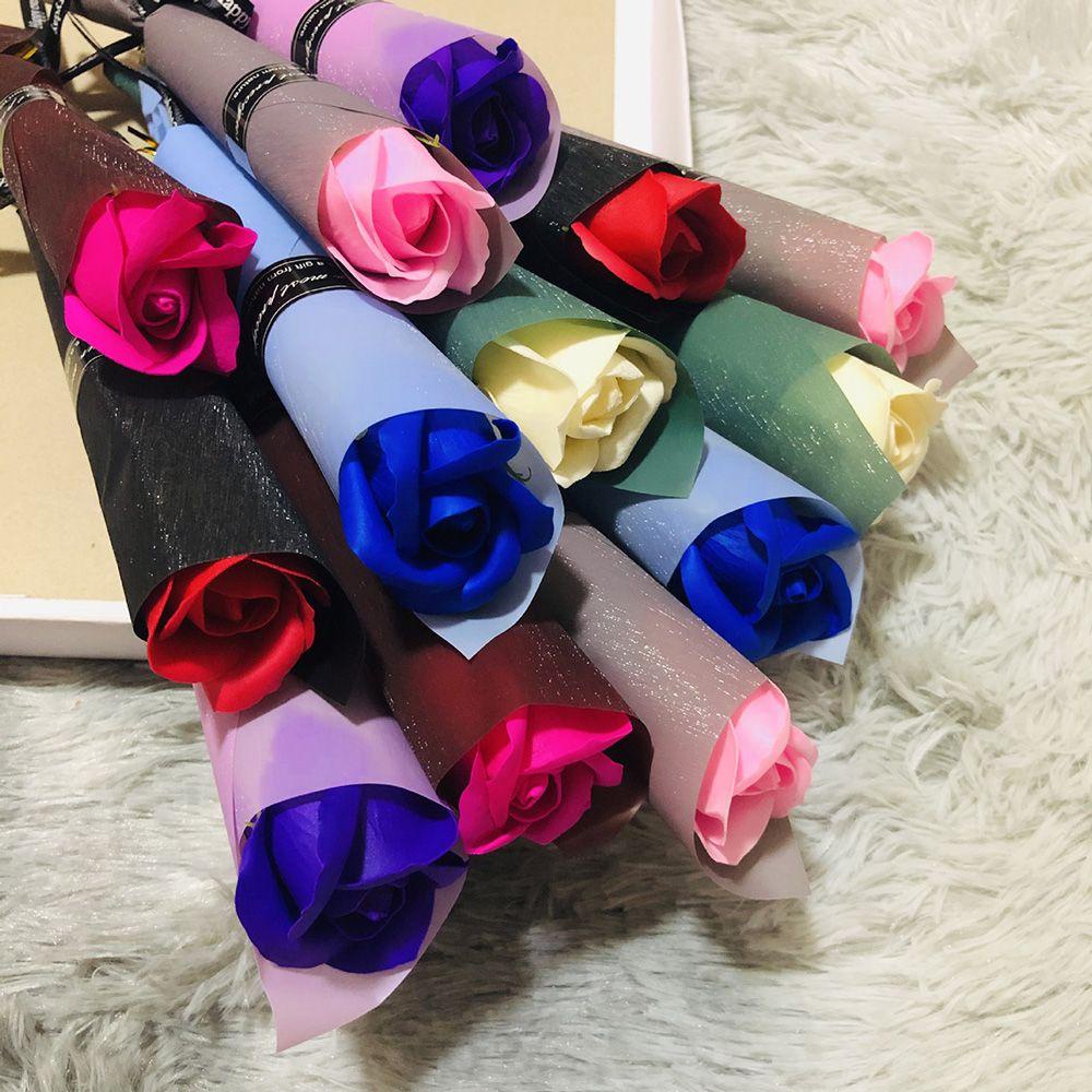 KUNHEV 1 Bó Hoa Hồng Sáp Lãng Mạn Làm Bằng Tay Cho Ngày Của Mẹ / Đám Cưới / Valentine