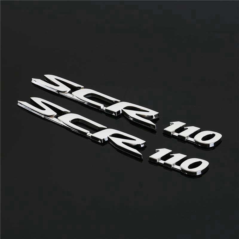 Bộ 2 decal dán logo 3D cho xe Honda SCR110