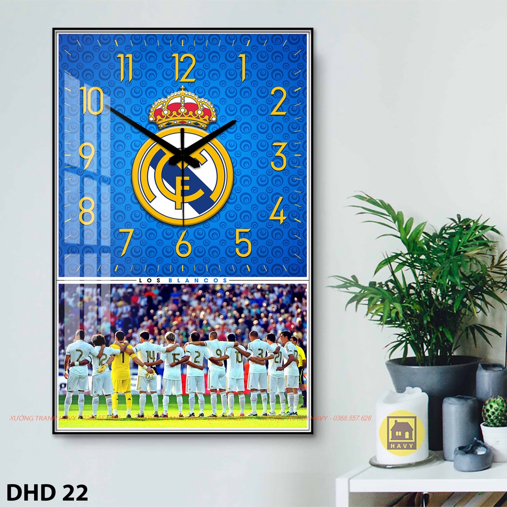 Đồng hồ Real Madrid - phom chữ nhật