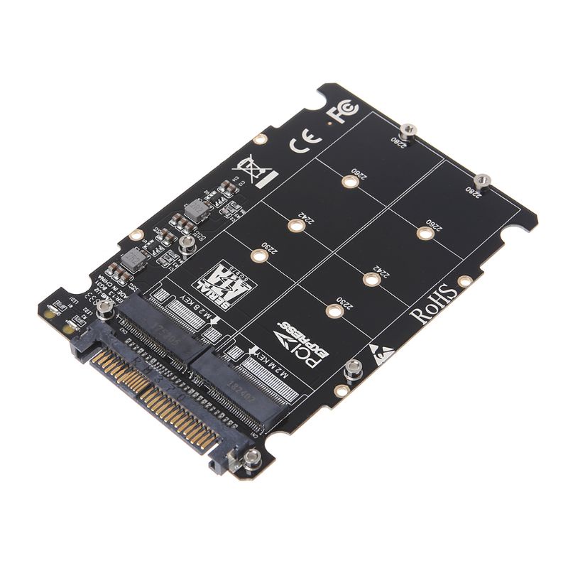 Adapter Chuyển Đổi SSD M.2 Sang U.2 M2 NVMe Key B / M NGFF SSD Sang Pcie