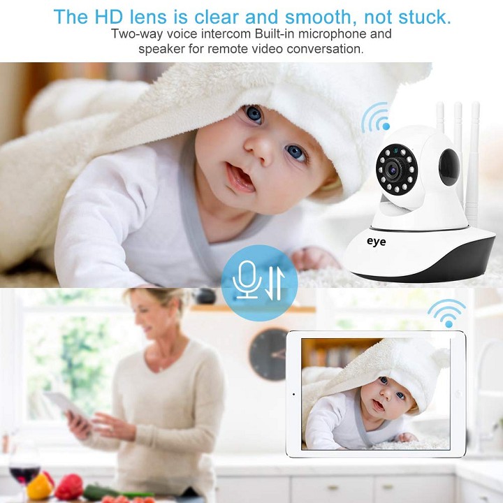 Camera IP WIFI An Ninh, Chống Trộm Eye C2Y 1080P (Tùy Chọn Thẻ Nhớ)