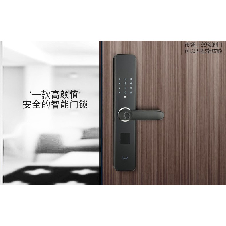 Khoá cửa thông minh smartlock F12 mở khoá bằng vân tay, mật khẩu, chìa khoá, thẻ từ cho hộ gia đình, khách sạn, homestay