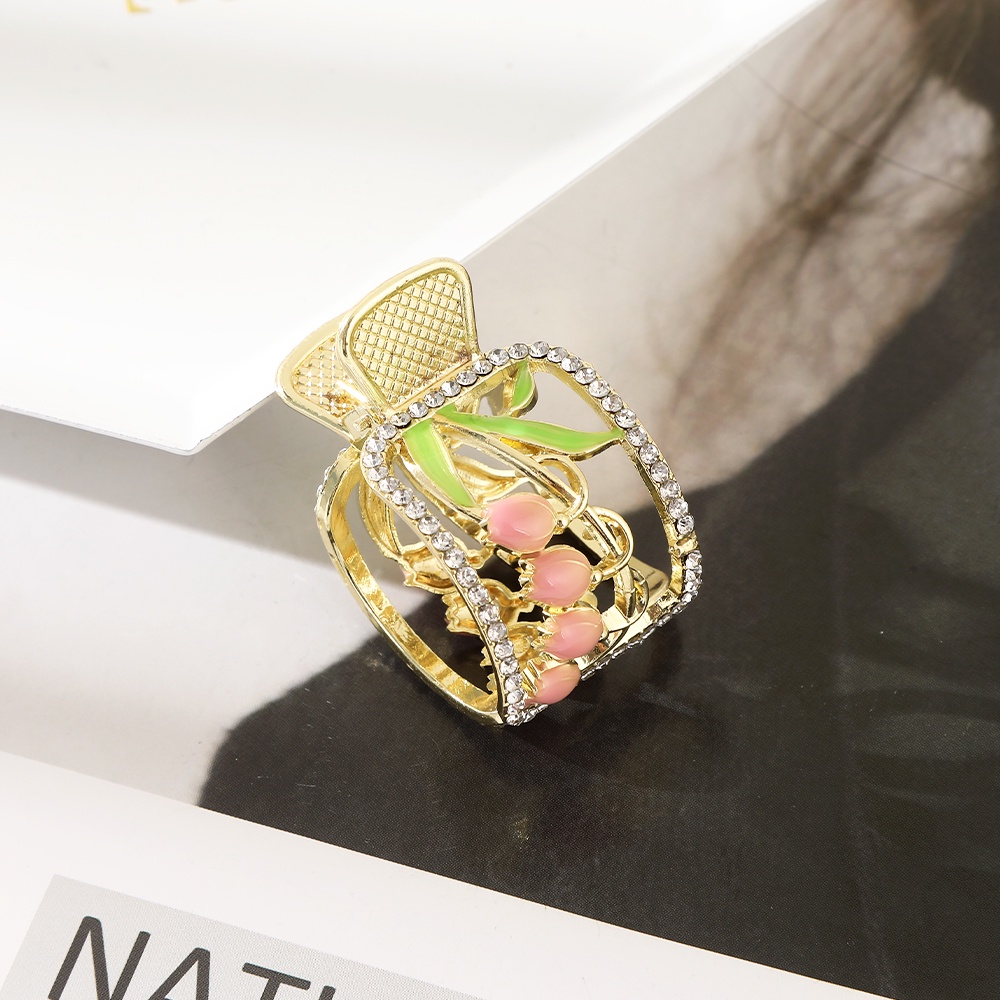 Haimeikang Kẹp TóC HìNh Hoa ĐíNh Kim Cương NgọC Trai Giả ThờI Trang Cho Nữ