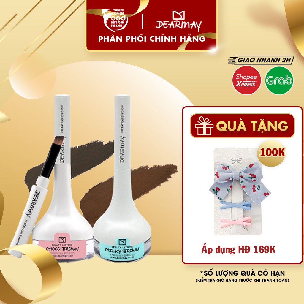 Gel Kẻ Mày Chống Trôi, Chống Nước Dearmay Fixtay Gel