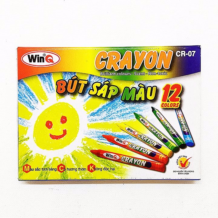 Bút sáp màu WinQ 12 màu, 18 màu - WinQ Crayons