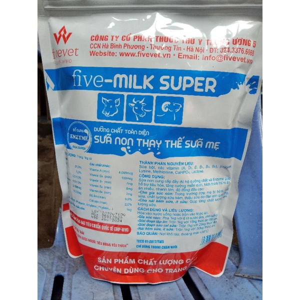 Sữa non thay thề sữa me 1kg cho chó mèo lợn con dê cừu heo con bê nghé thỏ bổ sung vitamin, thú còi thú y