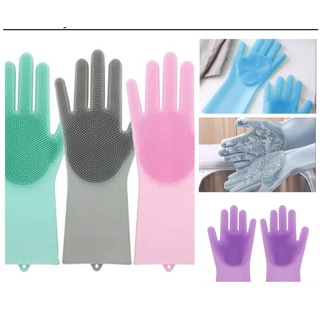 🌺Găng Tay Silicon đa năng Tạo bọt 2 Trong 1