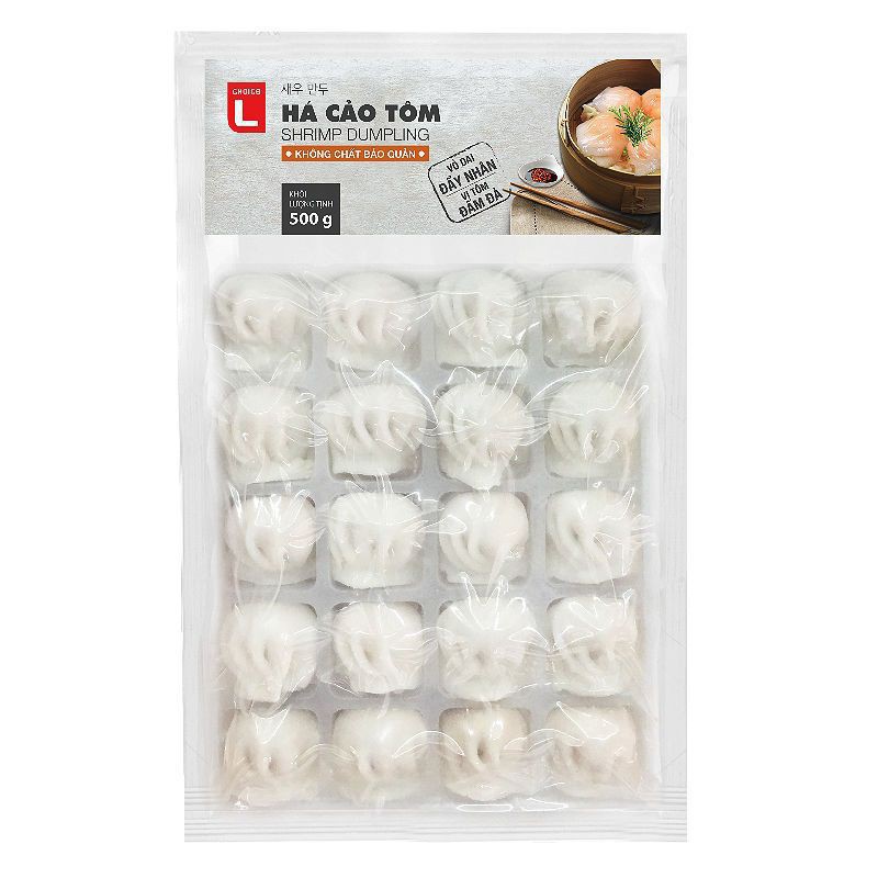 COMBO 2 Gói Há Cảo Tôm Choice L 500G/Gói