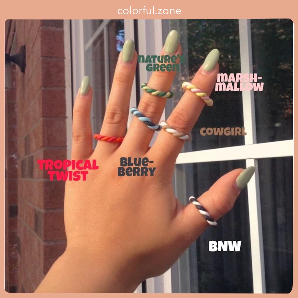 Nhẫn nữ handmade đất sét Nhật - Twisted 1