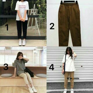 Quần kaki thụng basic đủ màu