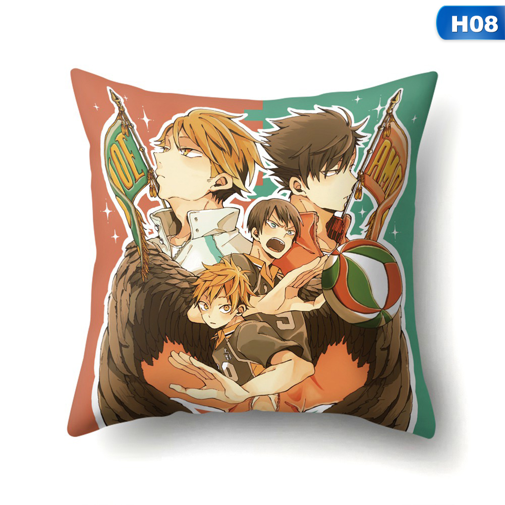 flowersqueen Vỏ Gối In Hình Nhân Vật Phim Anime Haikyuu Shoyo Hinata