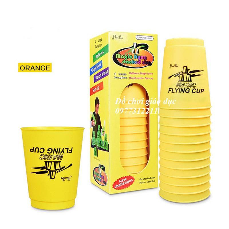 Set 12 cốc - Bộ đồ chơi xếp cốc tốc độ MAGIC FLYING CUP