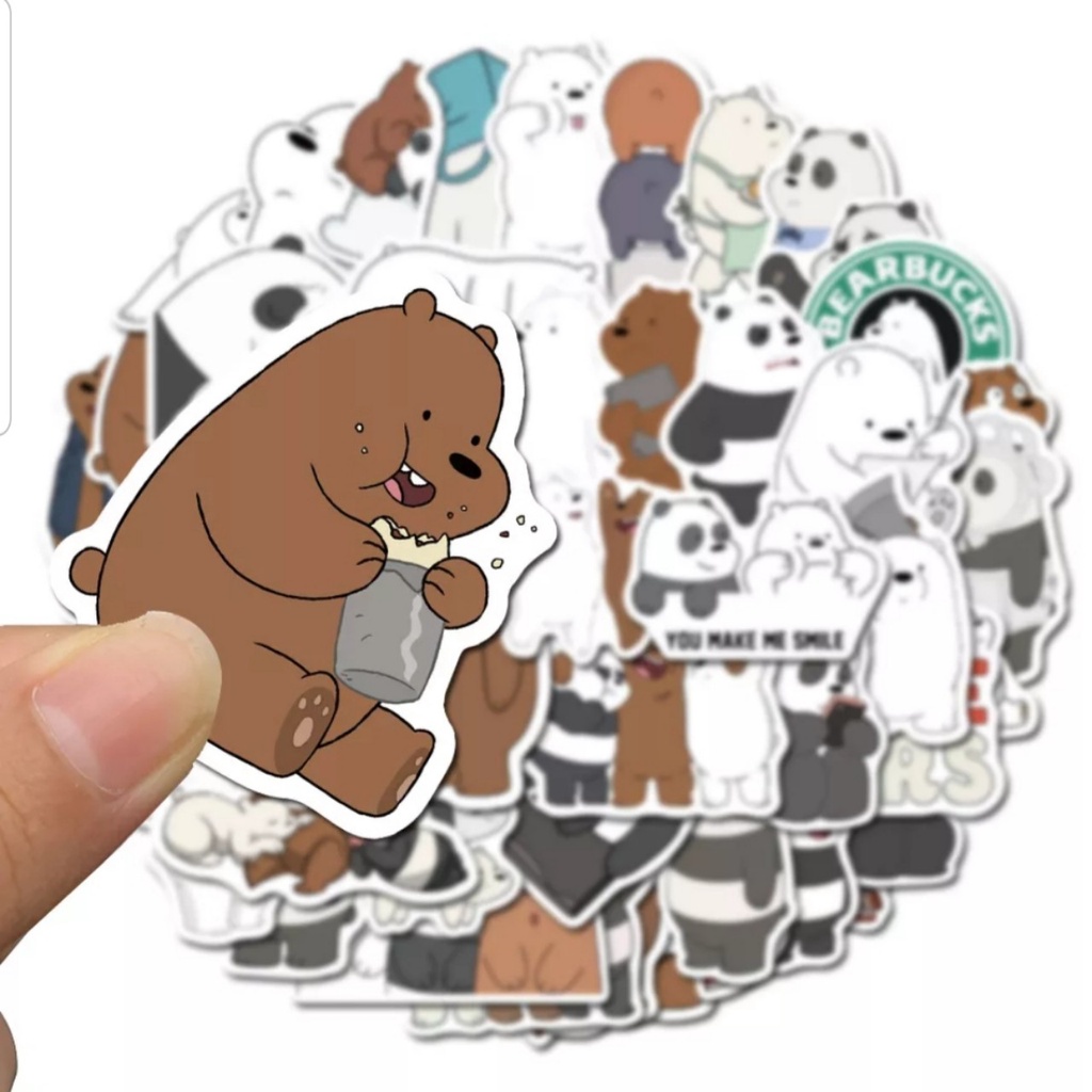 Sticker dán mũ bảo hiểm, vali, laptop, ván trượt cực xinh, miếng dán trang trí PVC chống nước cắt sẵn