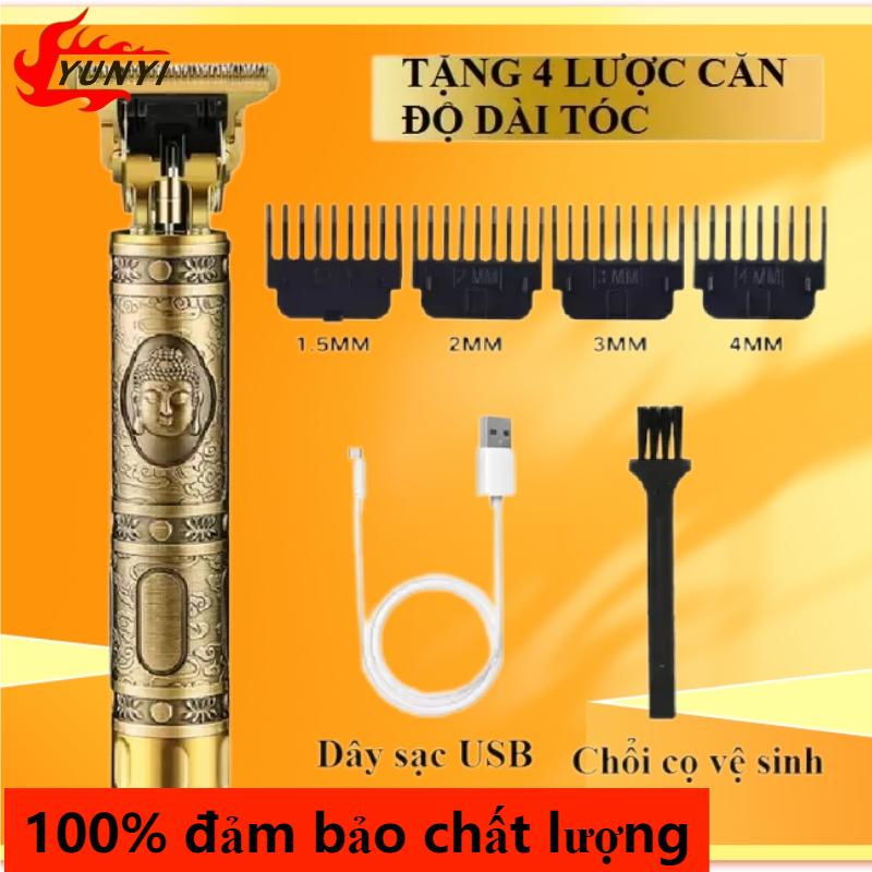 Tông Đơ Cắt Tóc, Chấn Viền VINTAGE-T9 Nhỏ Gọn, Sạc Điện, Pin Bền Đa Năng