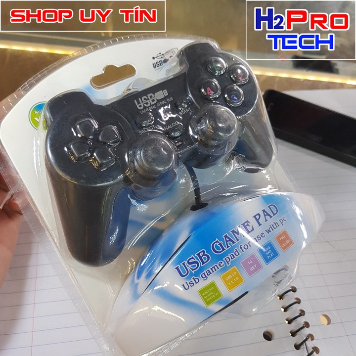 Tay cầm chơi game Double shock GAME PAD USB-208 chính hãng