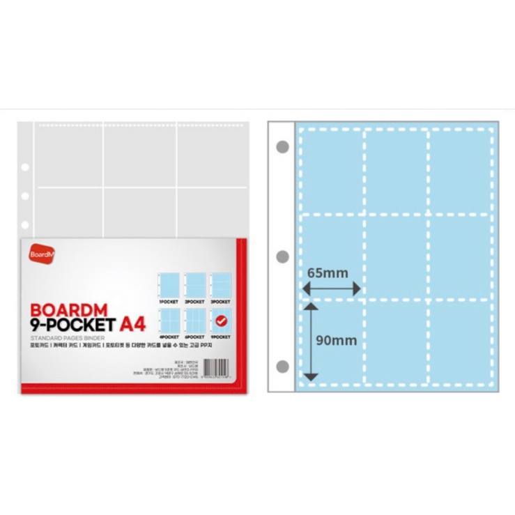 COMBO 10 SHEETS/TỜ BOARDM DÙNG CHO BINDER BÌA A4