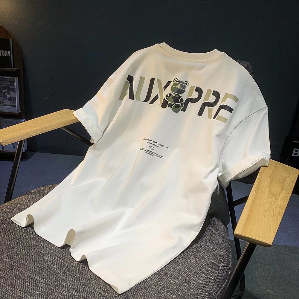 VANS Áo Thun 100% Cotton oversize Họa Tiết Gấu Ngắn Tay Thời Trang Mùa Hè Dành Cho Nam