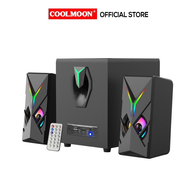 Loa Vi Tính 2.1 FT T12-9005BT Led RGB - Kết Nối PC, Mobile, USB, SD Card, Bluetooth