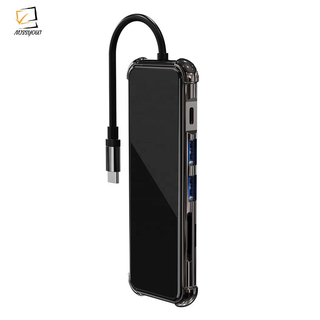 Bộ Chuyển Đổi Usb C Sang Hdmi-Compatible + Tf + An Ninh Digital + 3 Usb 4k 30hz 6 Trong 1 | BigBuy360 - bigbuy360.vn