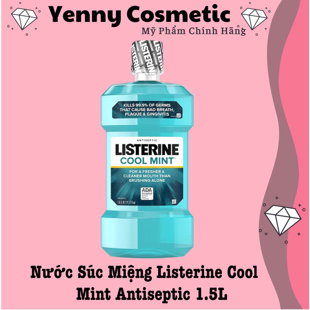 Nước Súc Miệng Listerine  Antiseptic 1.5L