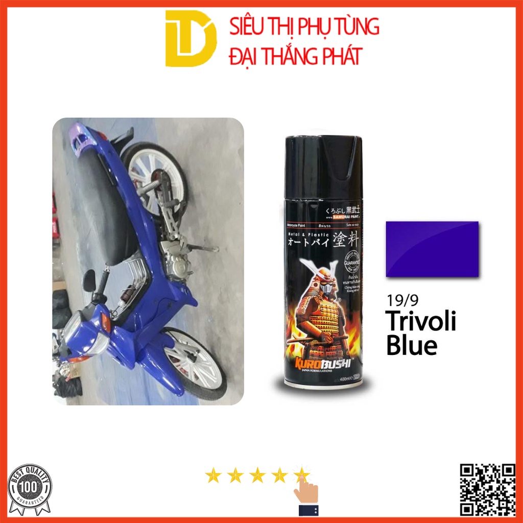 Sơn Samurai sơn xịt xe máy 19/9 MÀU XANH TRIVOLI